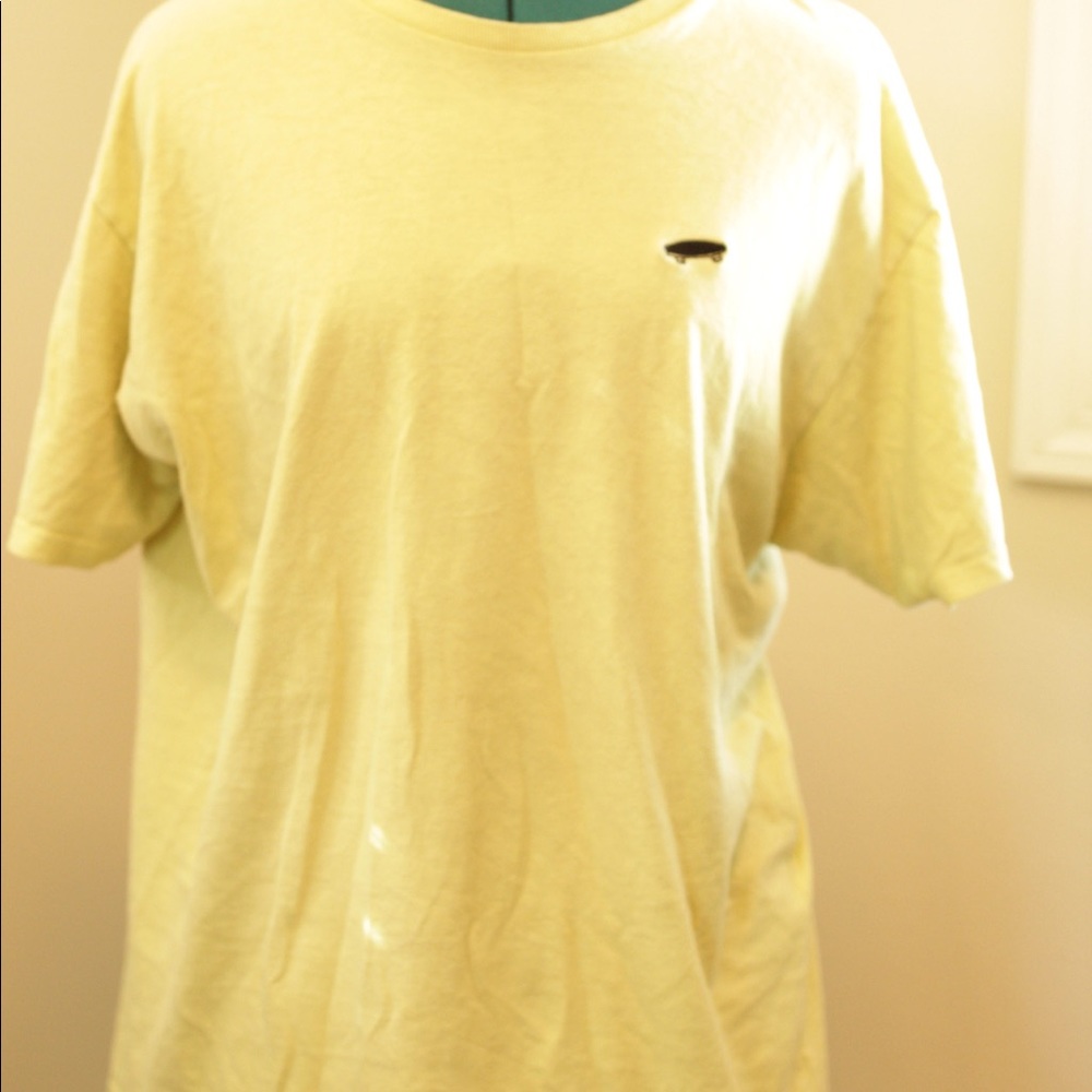 Neon yellow Vans skater shirt